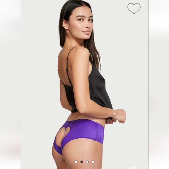 Victoria's Secret Heart Cut Out Cheeky Panty Size Medium - Picture 3 of 9